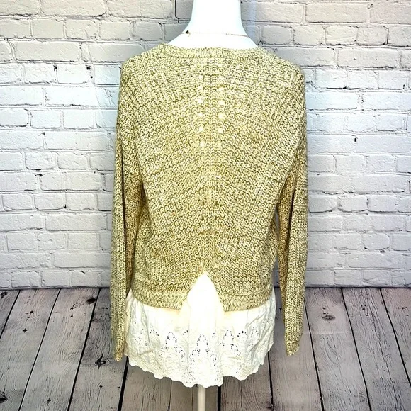 Altar’d State Eyelet Hem Sweater - Picture 3 of 5
